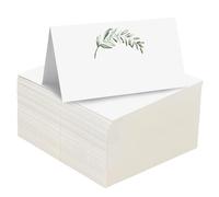 Lot de 80 marque-places de mariage en papier blanc pour table de mariage, dîner, fête d'anniversaire