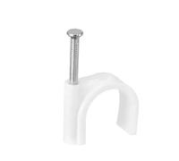 Lot de 80 serre-câbles - Blanc - Design durable - Idéal pour organiser et fixer les câbles - Matériau résistant