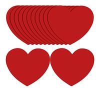 Lot de 80 Sets de Table jetables en Forme de cœurs pour la Saint-Valentin, la Saint-Valentin, Les décorations de fête pour la Maison, Les Mariages, 25,4 x 30,5 cm