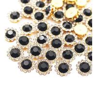 Lot de 80 strass transparents en acrylique 3D à dos plat pour décoration d'ongles 12 mm, 8mm#30Pcs, Cristal, Cristal