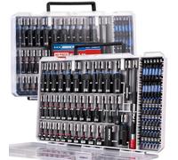 Lot de 80 tournevis à chocs magnétiques de qualité supérieure - Métrique et SAE avec adaptateurs de douille, porte-embouts, tournevis à écrou papillon, douilles universelles, extension à dégagement