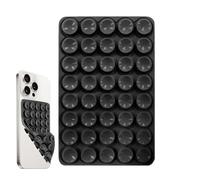 Lot De 80 Ventouses En Silicone Double Face Pour Téléphone - Support Portable Antidérapant | Coussinet Adhésif Carré Pour Bureau Tableau De Bord Voiture | Réutilisable, Lavable, Fixation Smartphone GP