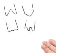 Lot de 800 agrafes pour soudage en plastique, clous de réparation en acier inoxydable 304 en 4 tailles compatibles avec pare-chocs de voiture et outils