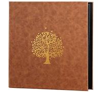 Lot de 800 albums photo rétro en cuir avec pages intérieures noires interstitielles de 10,2 x 15,2 cm, livre d'enregistrement de famille pour enfants 33,5 x 36 cm