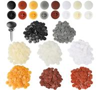 Lot de 800 cache-vis, capuchons décoratifs, capuchons cruciformes en plastique pour meubles, trous de perçage, vis cruciformes 15 mm (multicolore)