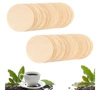 Lot de 800 filtres à café expresso, 51 mm, filtre à café rond non blanchi pour machine à expresso, filtre à café jetable compatible avec les machines à café expresso