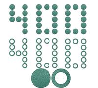 Lot de 800 isolateurs de batterie 18650, auto-adhésifs, pôle positif, bagues isolantes, batteries, emballage de condensateur, isolant (contient 400 anneaux creux + 400 anneaux pleins)
