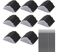 Lot de 800 micro-pinceaux applicateurs pour extensions de cils, maquillage, dentaires et oraux (noir)