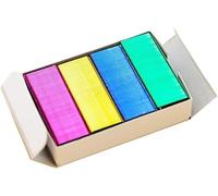 Lot de 800 mini agrafes de couleur pour agrafeuse de bricolage - Recharges d'agrafes standard pour livres - Fournitures de bureau et scolaires (24/6 mm)