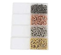 Lot de 800 punaises à tête Ronde avec Pointe en Acier Inoxydable pour Tableau en liège et Carte du Monde 1/8"