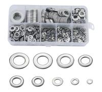 Lot de 800 rondelles plates en acier inoxydable pour charnière de porte avec boîte de rangement, 9 tailles différentes : M2, M2,5, M3, M4, M5, M6, M8, M10, M12