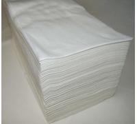 Lot de 800 serviettes en 8 paquets jetables en tissu spunlace de 40 x 80 cm Blanc Coifure/Esthétique