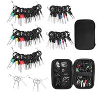Lot de 82 outils de déverrouillage pour voiture, kit d'outils de retrait de terminal, kit d'outils de démontage de terminal pour la plupart des connecteurs