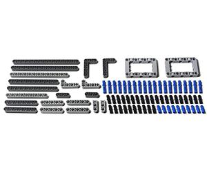 Lot de 82 pièces Lego Technic supplémentaires : poutres, armes de levage et broches Lego authentiques. Mindstorms, EV3, NXT