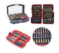 Lot de 83 tourne-écrous magnétiques - Pour forets à douille en acier CR-V pour perceuse à percussion - Magnétisme de qualité industrielle - Tailles SAE et métriques - Rangement organisé pour bricolage