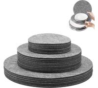 Lot de 84 séparateurs pour assiettes en feutre, 3 tailles, 13 cm, 19 cm, 27 cm, protection empilable en feutre découpable pour la protection de l'empilage, des assiettes, des couverts