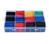 Lot de 850 gaines thermorétractables 2:1, tube isolant pour connexions de câbles, 12 tailles de 1 à 13 mm, 5 couleurs, réparation électrique