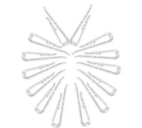 Lot de 850 pinces crocodiles transparentes avec dents en plastique transparent en forme de U pour cravates, chaussettes, pantalons, chemises ou salle de couture - Pour garder à plat (850)