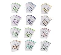 Lot de 88 cartes flash d'accords de touches 120 cartes d'entraînement musicale à code couleur pour débutants avec graphique pour clavier et apprentissage, 3