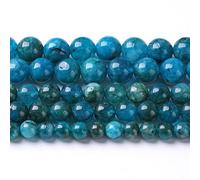 Lot de 88 perles intercalaires en apatite bleue de 4 mm pour la fabrication de bijoux, bracelets, colliers