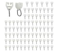 Lot de 88 Rouleaux de Rail de Rideau - Accessoires pour Rails en T - en Plastique - Rail extérieur - Crochets pour Tringle à Rideaux avec système de Rideau de Rail, Poulie à Rideaux en Plastique