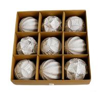Lot de 9 à 16 boules de Noël en plastique pour décorer arbres, guirlandes et couronnes, conçues pour une utilisation durable (B)