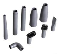 Lot de 9 accessoires d'aspirateur avec buse de brosse et suceur plat compatibles avec tuyaux de 32 mm et 35 mm pour nettoyage multi-surfaces des rideaux, coins, poils d'animaux et élimination des