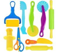 Lot de 9 accessoires de pâte à modeler pour enfants - Jouets de pétrissage pour accessoires Play Doh - Outils de pétrissage avec outils de pétrissage robustes