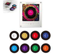 Lot de 9 aimants de réfrigérateur avec lecteur de musique rétro, 128 Mo programmables NFC pour la maison, le bureau