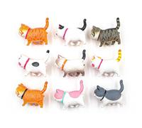 Lot de 9 aimants de réfrigérateur en forme de chat pour tableaux blancs, cartes, bureaux, décoration de la maison