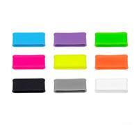 Lot de 9 anneaux de fixation en silicone pour raquette de pickleball, paddle, tennis Multicolore 5 cm
