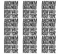 Lot de 9 autocollants en forme de lettres de l'alphabet et chiffres pour boîte aux lettres, mur, voiture, fête, maison, anniversaire, décoration, projets de bricolage