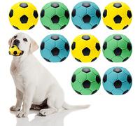 Lot de 9 balles couinantes en latex pour chien de taille moyenne et petite taille
