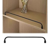 Lot de 9 barres décoratives modernes pour vitrine et clôture à chaussures - 76 cm - Empêche les objets de tomber