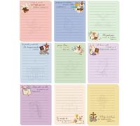 Lot de 9 blocs de notes adhésives avec verset de la Bible espagnole, 450 feuilles de bloc-notes autocollants chrétiens avec motifs d'écriture inspirants en espagnol, cadeaux de foi pour femmes