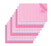 Lot de 9 blocs-notes adhésifs lignés aux couleurs de l'arc-en-ciel | Bloc-notes ligné adhésif, bloc-notes pour fournitures d'écriture, design facile à déchirer, papier