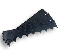 Lot de 9 Bordures Planes clipsables | 3X 60 cm | Délimitation Rapide et esthétique pour Jardin | Sépare Gazon, Gravier, Terre | Facile à Installer et Durable | Gardenova