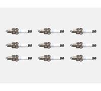 Lot de 9 bougies d'allumage pour débroussailleuse à 4 temps pour moteurs 139 22 ~ 33 cc remplace A7TC NGK-C7HSA CHAMPION-Z10 BOSCH-UR3AS