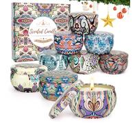 Lot de 9 bougies parfumées pour femme - Pour l'aromathérapie - Cadeau de Noël - Petits cadeaux - Calendrier de l'Avent - Pour la fête des mères, Noël, un anniversaire, la Saint-Valentin, la salle de