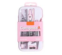Lot de 9 boussoles géométriques et règles pour étudiants avec étui de rangement, outils de dessin pour l'école et utilisation géométrique pour étudiants