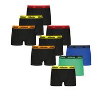 Lot de 9 boxers garçon trio choc ecopack athena noir orange-noir rouge-noir ja 16A