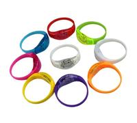 Lot de 9 bracelets lumineux en silicone phosphorescents - Fournitures de fête pour soirées à thème, jogging dans l'obscurité