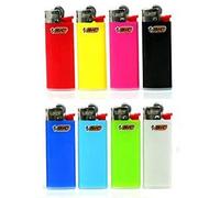 Lot de 9 Briquets J25 Mini BIC FLUO assortis