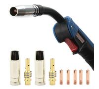 Lot de 9 buses et embouts de contact pour soudeur MIG 15AK avec composants de rechange faciles (0,8 mm)