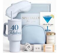 Lot de 9 cadeaux d'anniversaire pour femme - Cadeau d'anniversaire unique pour femme - Idée cadeau pour femme des années 40 - Cadeau idéal pour sœur, amie, épouse, fille