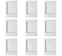 Lot de 9 cadres photo colorés pour photos instantanées de 7,6 cm, cadres photo verticaux classiques en plastique pour bureau, étagère, décoration d'intérieur (C)