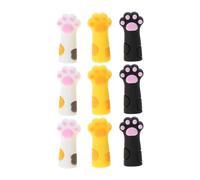 Lot de 9 capuchons anti-mastication pour crayon de dessin animé pour enfants, étudiants, récompenses, crayons à mâcher