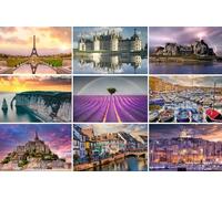 Lot de 9 Cartes Postales France - Motifs Paris (Tour Eiffel) Marseille St Tropez Provence Normandie Bretagne - Photos/Images/Souvenirs