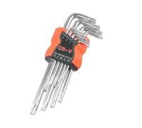 Lot de 9 clés Allen hexagonales de type L pour réparation de voitures, vélos, meubles, assemblage et réparation de tournevis étoile de type L