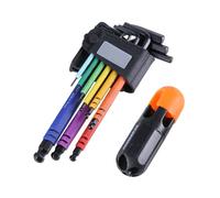 Lot de 9 clés Allen hexagonales en forme de L avec long bras pour réparation de meubles